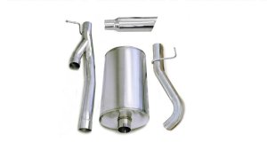Chevrolet Silverado 2500 Performance Exhaust - Single Side Exit - CORSA Performance - Cat Back Sport - Polished - `03-`06